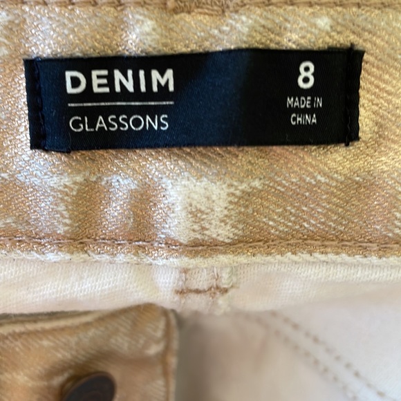 💛GLASSONS gold finish denim mini skirt - Picture 8 of 10